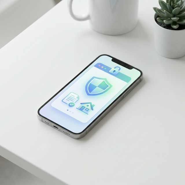 Смартфон с электронным полисом ОСАГО на экране