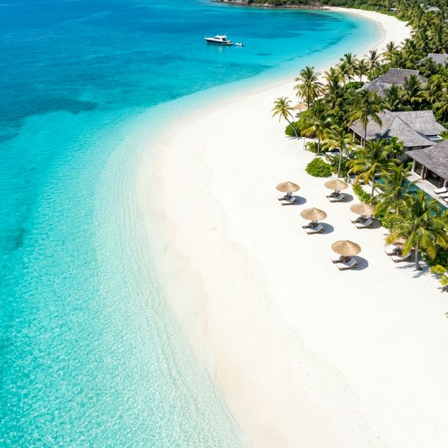 Тропический пляж с бирюзовой водой — страхование путешественников